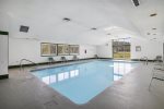Take a dip in the Indoor heated pool year-round